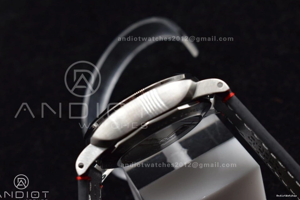 on  PAM732 Strap Green 1:1 P OnTrend Dial Leather Brown Dark Best 999 TTF Edition 0210